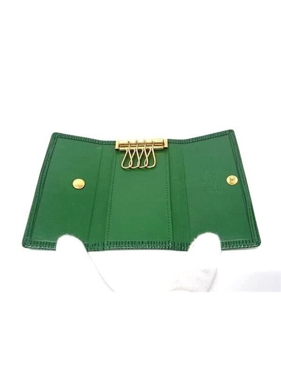 Louis Vuitton Borneo Green Epi Leather Multicles 4 Key Ring  Louis Vuitton Key Case Epi Multicles 4 Borneo Green Leather Quadruple Strand